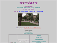 Tablet Screenshot of mrphysics.org